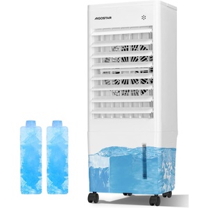 image:imageAigostar 3in1 Evaporative Air Cooler Portable Air Conditioner with Cooling amp Humidifier 3 Wind Speeds 70 Oscillation 330 CFM 2 Ice Boxs Cools 370 Square Feet for Room Bedroom