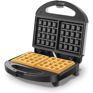 image:imageAigostar Waffle Maker 2Slice Nonstick Waffle Iron 1400W Square Waffle Machine with Indicator Lights for Hash Browns Snacks Breakfast amp Lunch Easy to Clean PFOA Free ETL Certificated Black