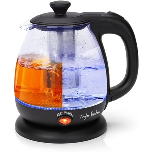 image:imageTaylor Swoden Electric Kettle with Tea Infuser 1L Small Electric Tea Kettle with Keep Warm LED Light Hot Water Boiler amp Heater for Coffee amp Teas Auto ShutOff amp Boil Dry Protection BPA Free BlackBlack